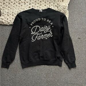 Proud Dairy Farmer Women's Black Sweatshirt